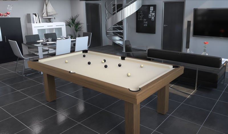 Toulet Outdoor Teck Pool Table - Room Shot